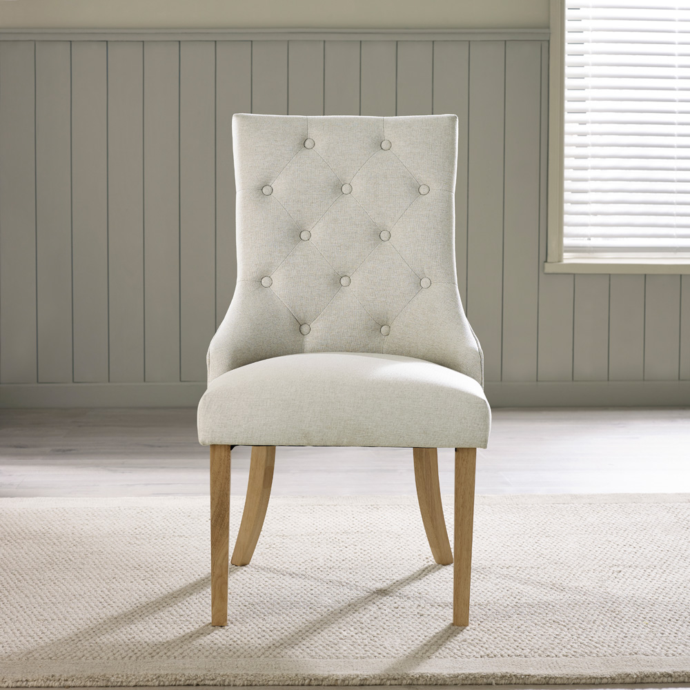 Furniturebox Bodmin Kennsington 4 Seater Round Wooden Dining Set Oak Effect Image 9