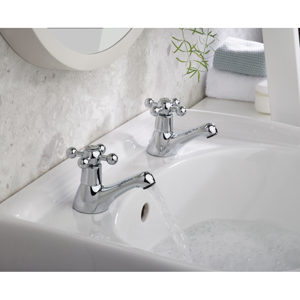 Bristan Regency Traditional Chrome Basin Tap 2 Pack Image 7