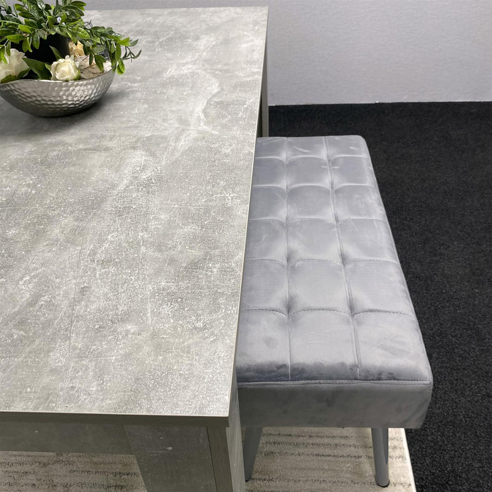 Kosy Koala 4 Seater Stone Dining Set Grey Image 4