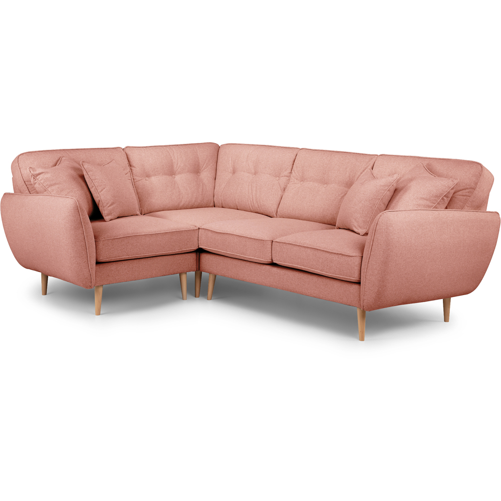 Opry Faro 4 Seater Button Back Coral Right Hand Corner Sofa Image 2