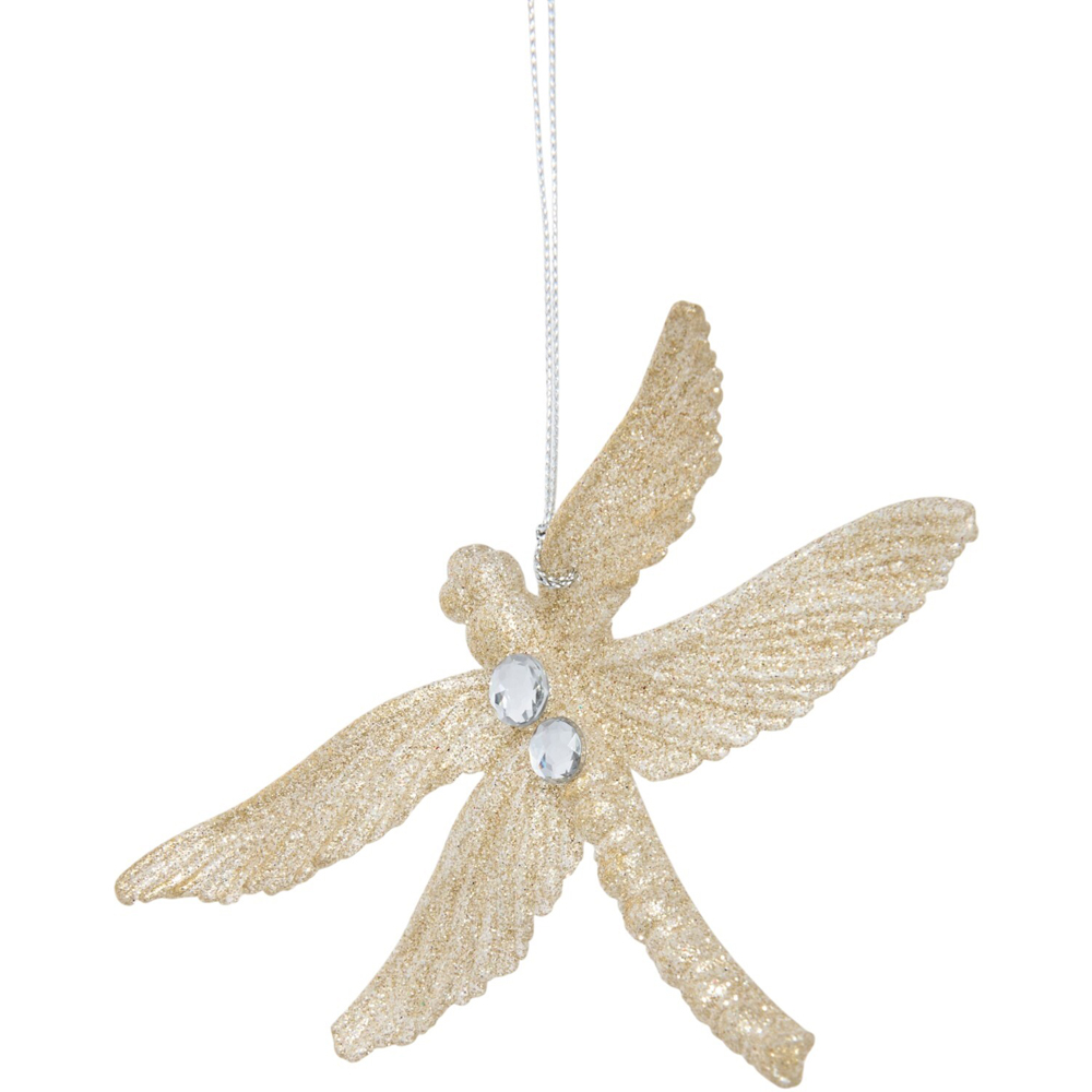 Brushed Gold Butterfly or Dragonfly Hanging Decoration Image 4