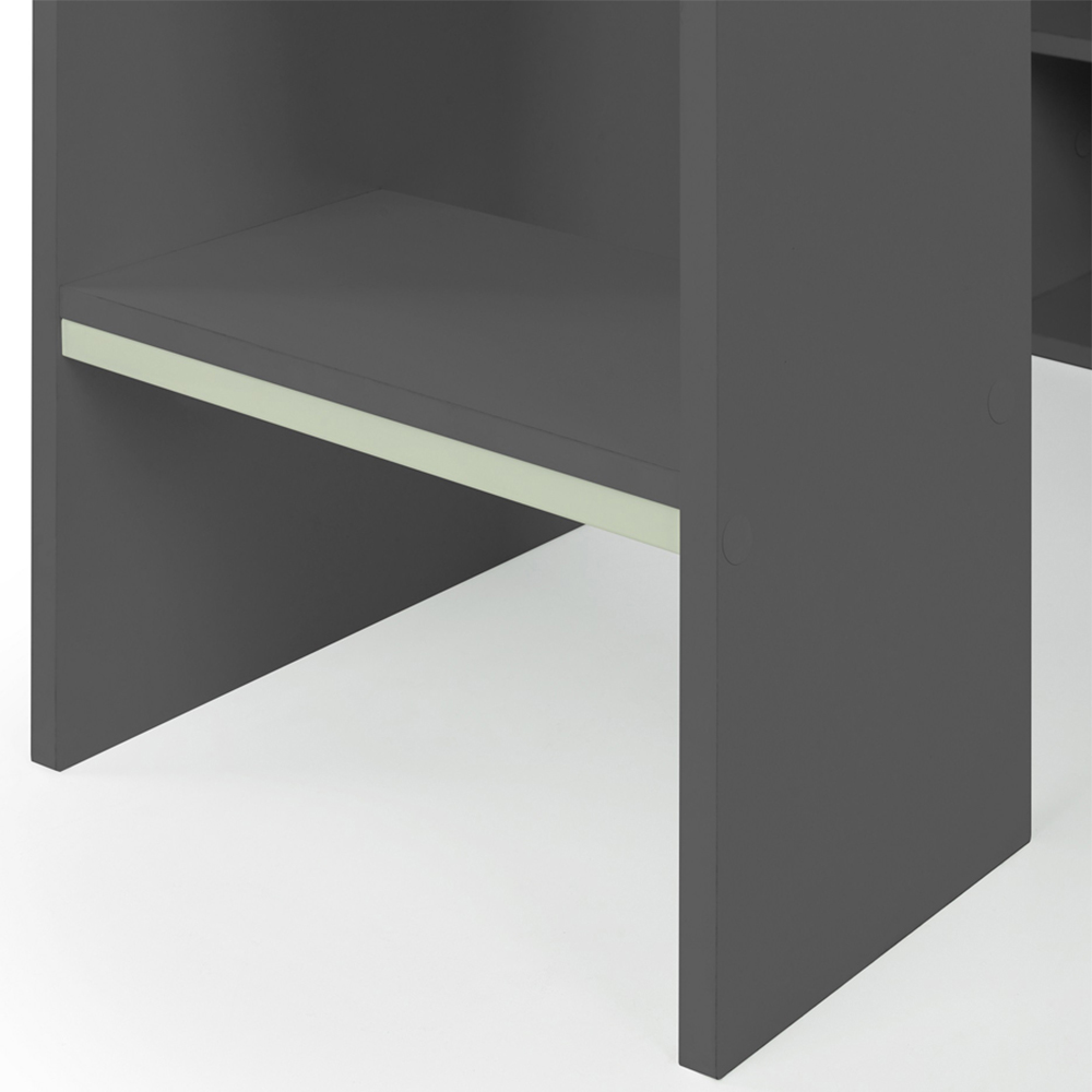 Julian Bowen Nebula Anthracite Gaming Bunk Bed with Desk Image 5