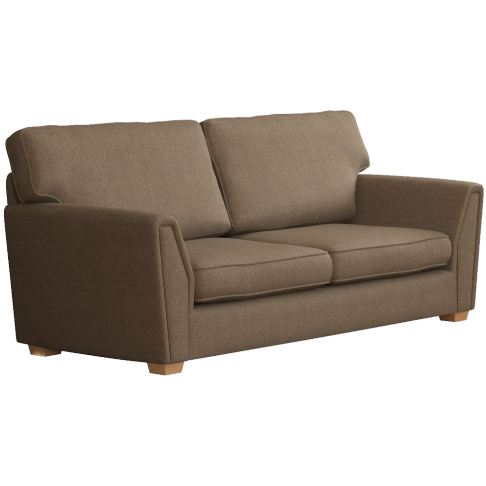 Wendleberry 3 Seater Nutmeg Venice Fixed Back Sofa Image 3