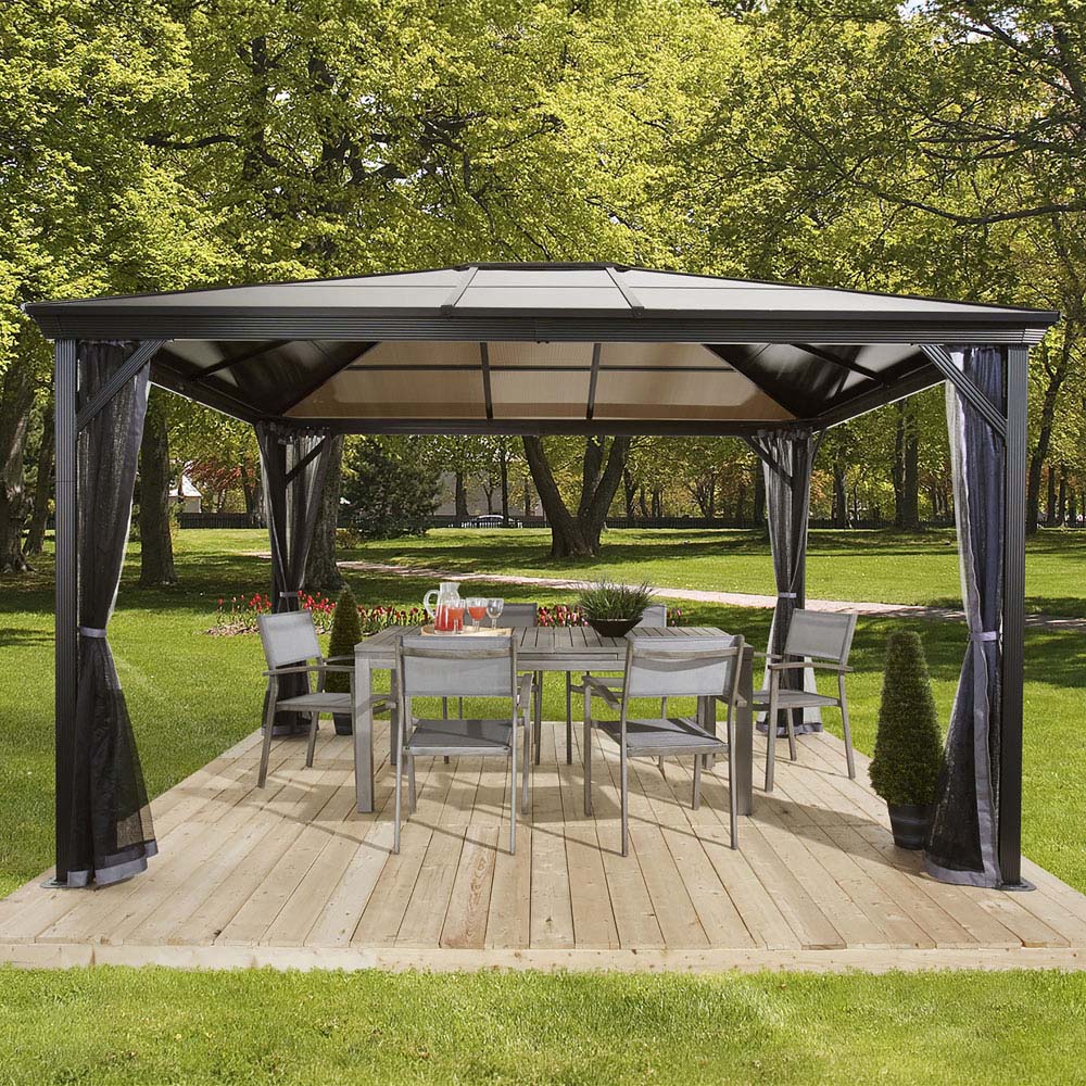 Sojag Verona 3 x 4.3m Grey Gazebo Image 6