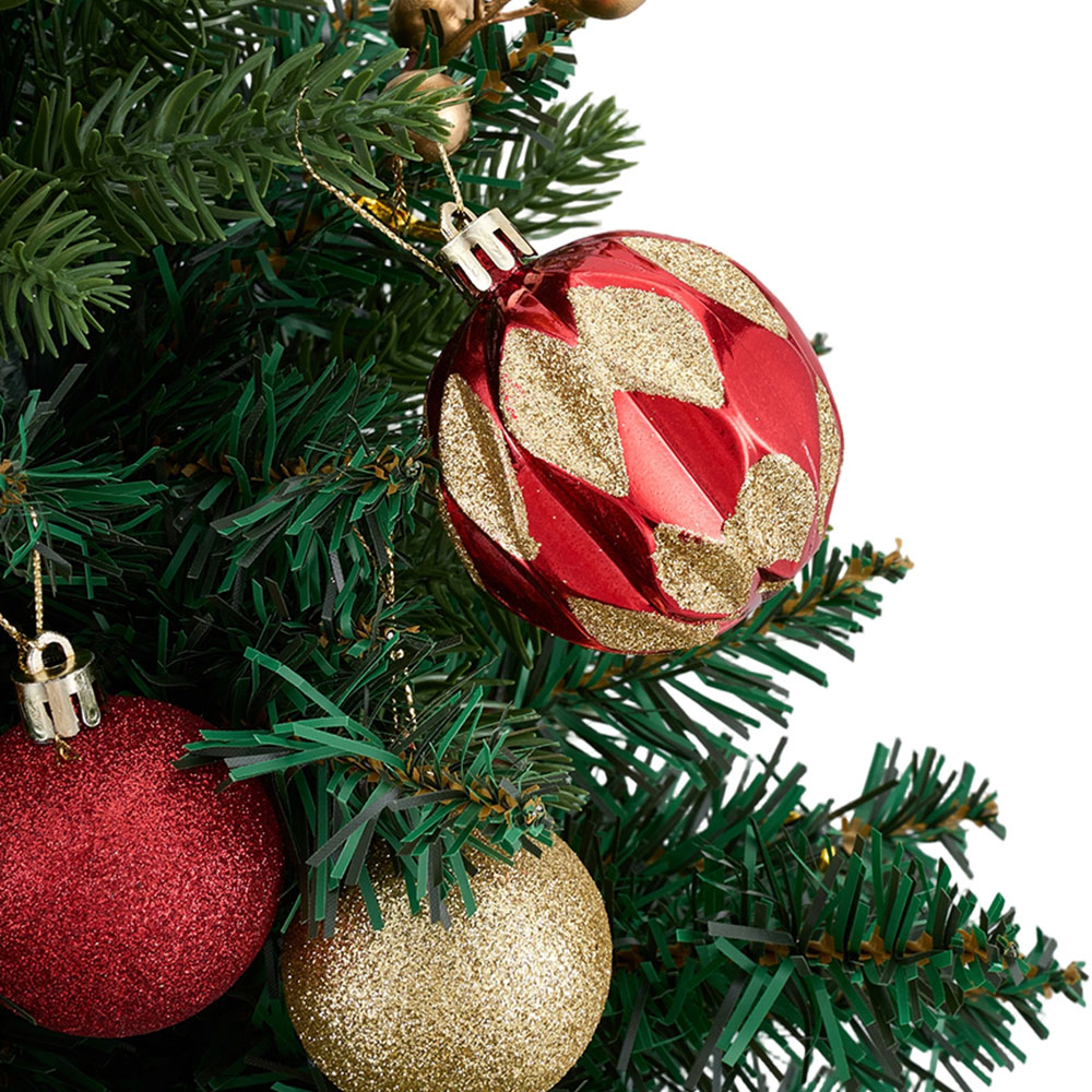 Living and Home Pre-Lit Artificial Christmas Tree with Baubles and Berries 2.3ft 2 Pack Image 5