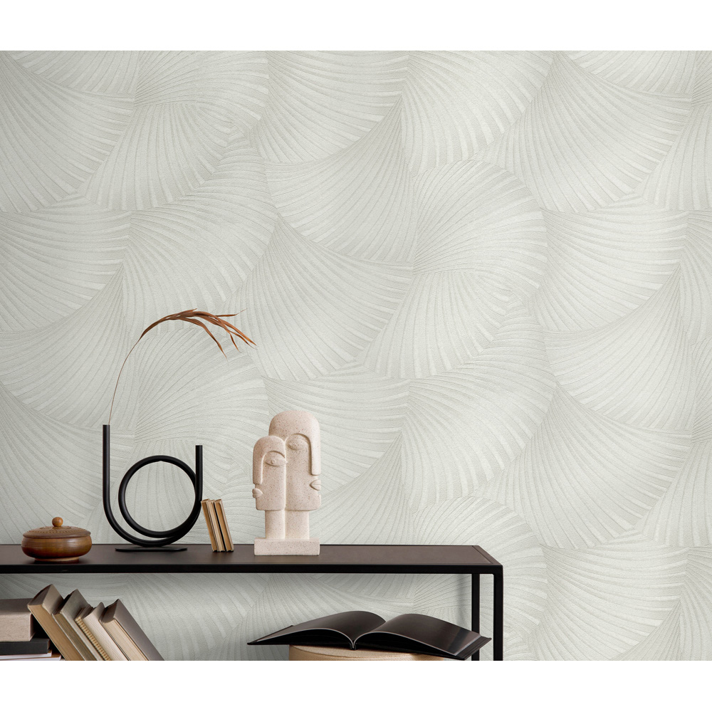 Erismann Twill Light Taupe Vinyl Wallpaper Image 6