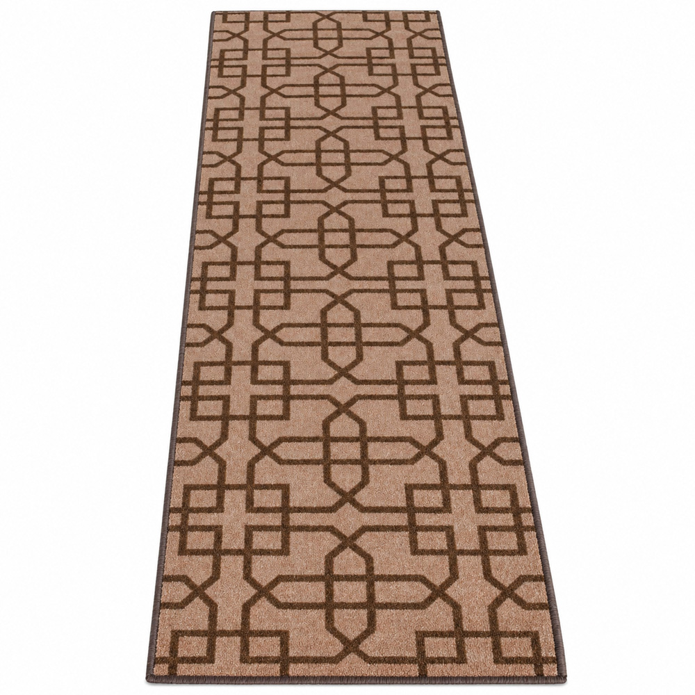 Smart Living Siam Beige and Brown Gel Back Non-Slip Mat 67 x 220cm Image 3