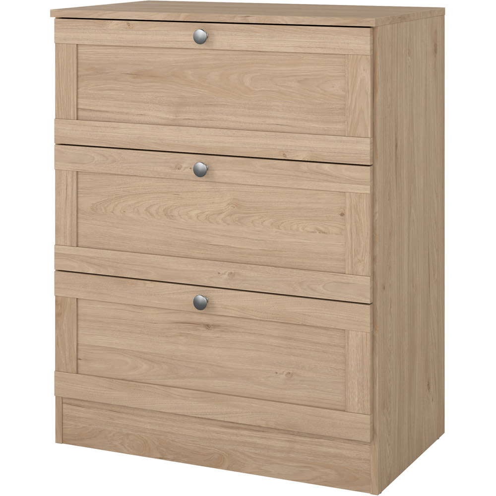 Florence 3 Drawer Jackson Hickory Chest of Drawers Image 2