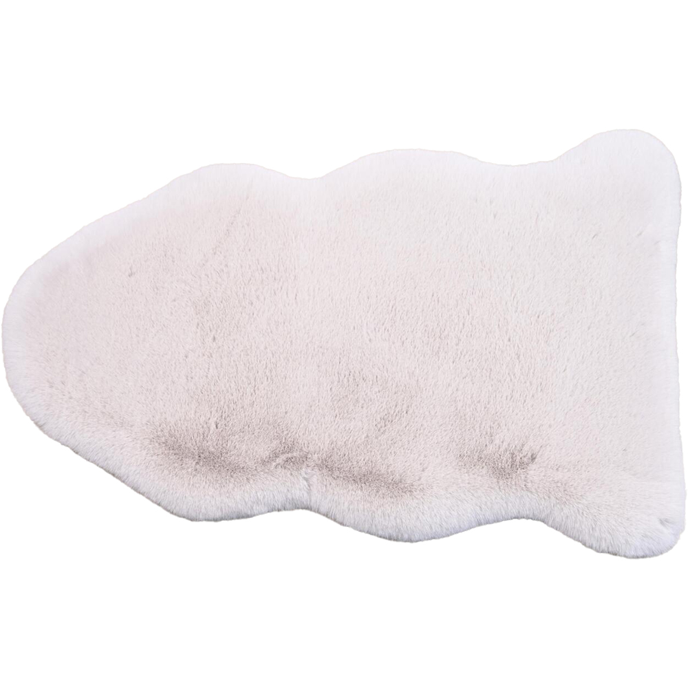 Mink Faux Rabbit Fur Rug 90cm Image 1