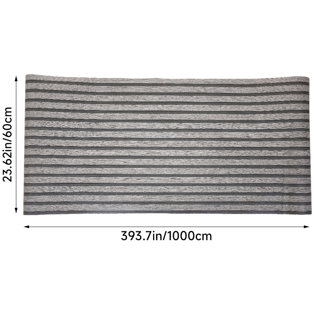 Living and Home Wood Grain Stripe Grey Rectangle PVC Self Adhesive Wallpaper Image 8