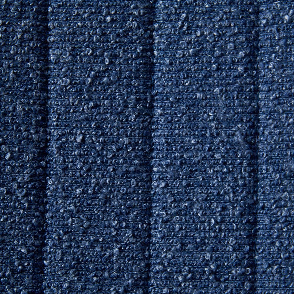 Bella Set of 2 Blue Teddy Faux Fur Stitched Design Dining Chairs Image 5