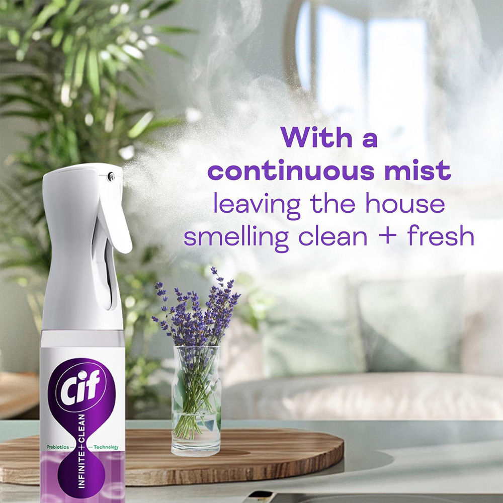 Cif Infinite Clean All in One Lavender and Eucalyptus Cleaner Spray 250ml 6 Pack Image 7