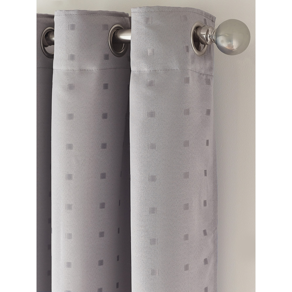 Alan Symonds Madison Silver Ring Top Curtain 168 x 229cm Image 6