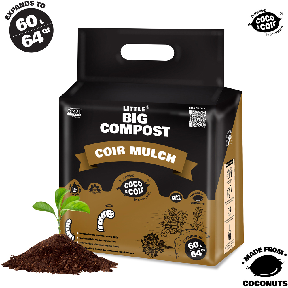 Coco & Coir Little Big Compost Coir Mulch 60L Image 2