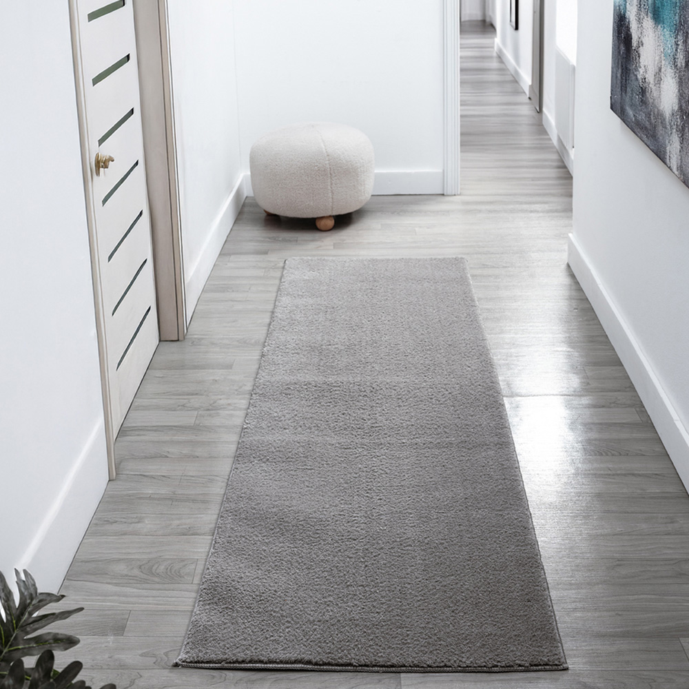 Desire Rugs Comfy Dark Grey Anti Slip Felt Backing Rug 160 x 220cm Image 6