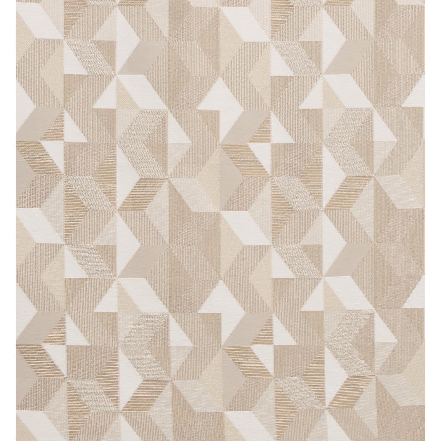 Chicago Geo Eyelet Curtain - Natural / 229cm / 168cm Image 3