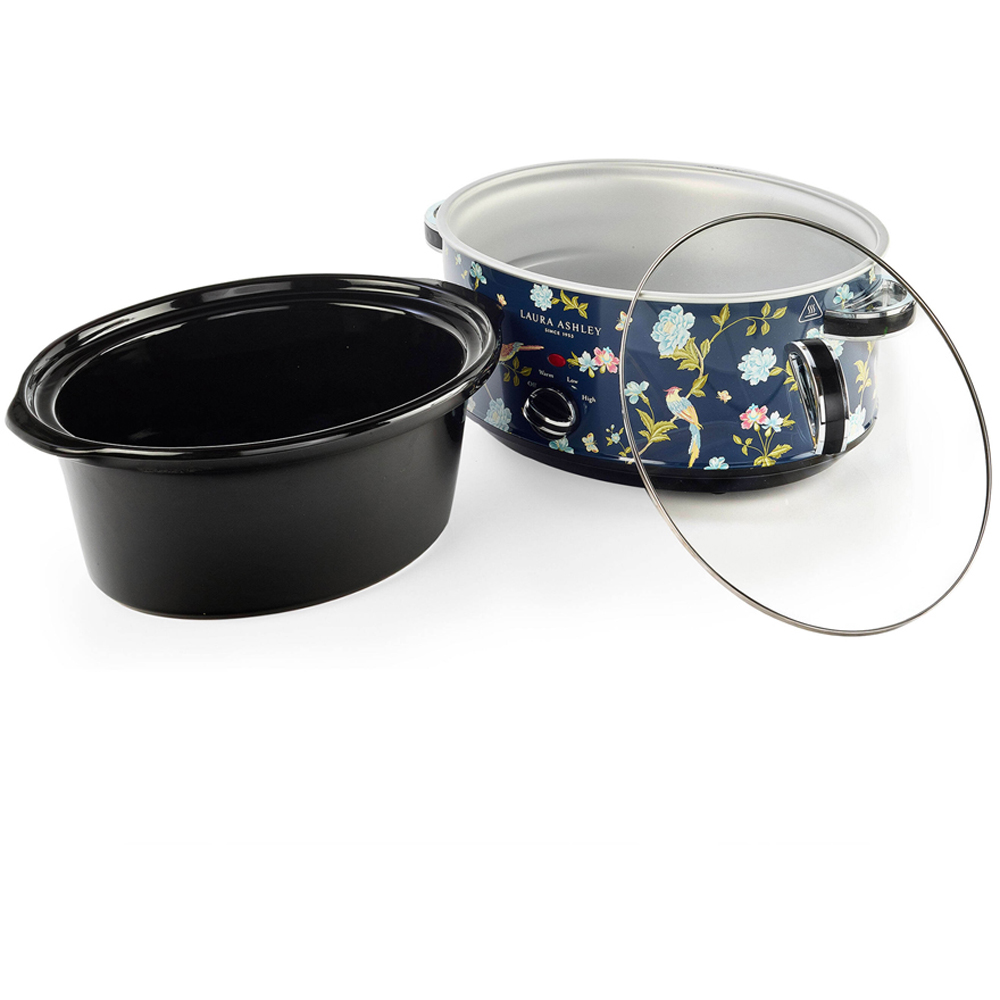 Laura Ashley Elveden VQSLWC6LLAENUK Navy 6.5L Slow Cooker Image 5