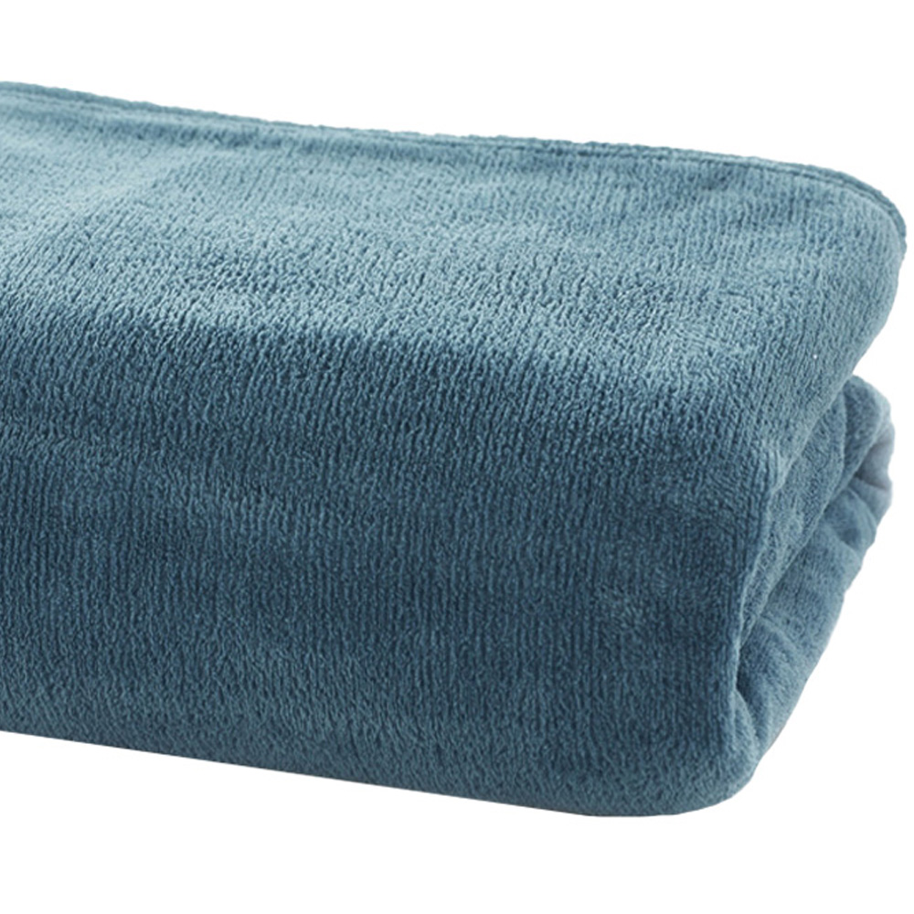 Deyongs Petrol Snuggle Touch Throw 140 x 180cm Image 3