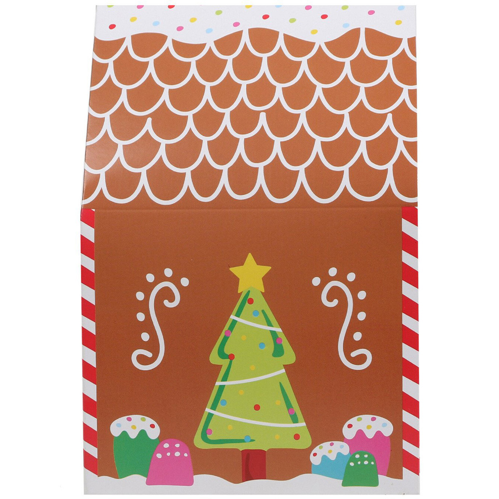 Brown Gingerbread Design Treat Box Image 2
