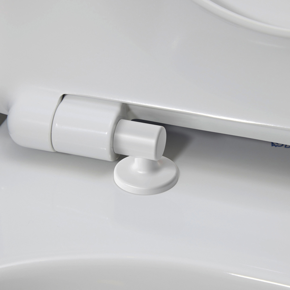 Duravit No.1 White Toilet Seat and Cover 331 x 385mm Image 4