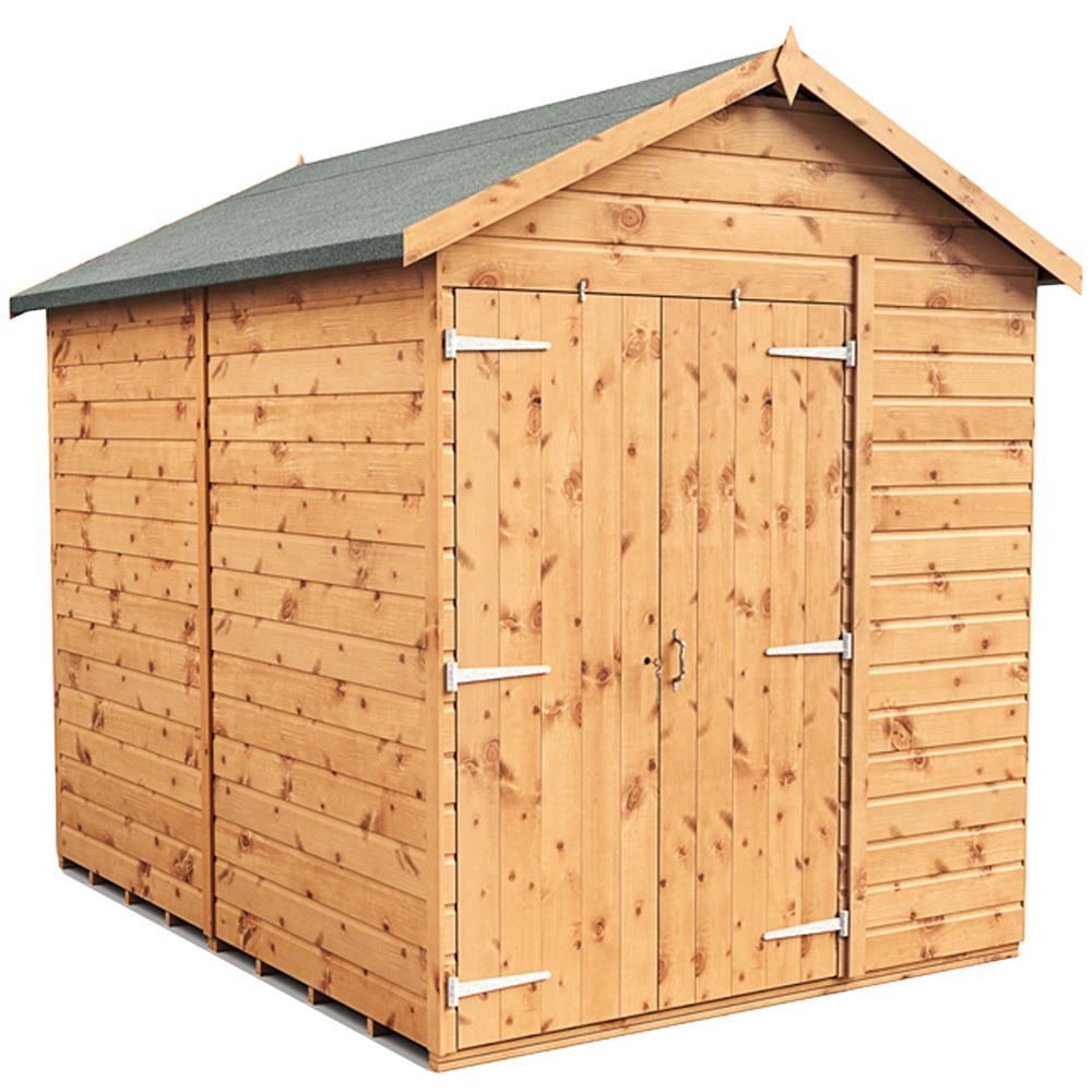 Empire Sheds 6 x 8ft Double Door Tongue and Groove Wooden Apex Garden Shed Image 1