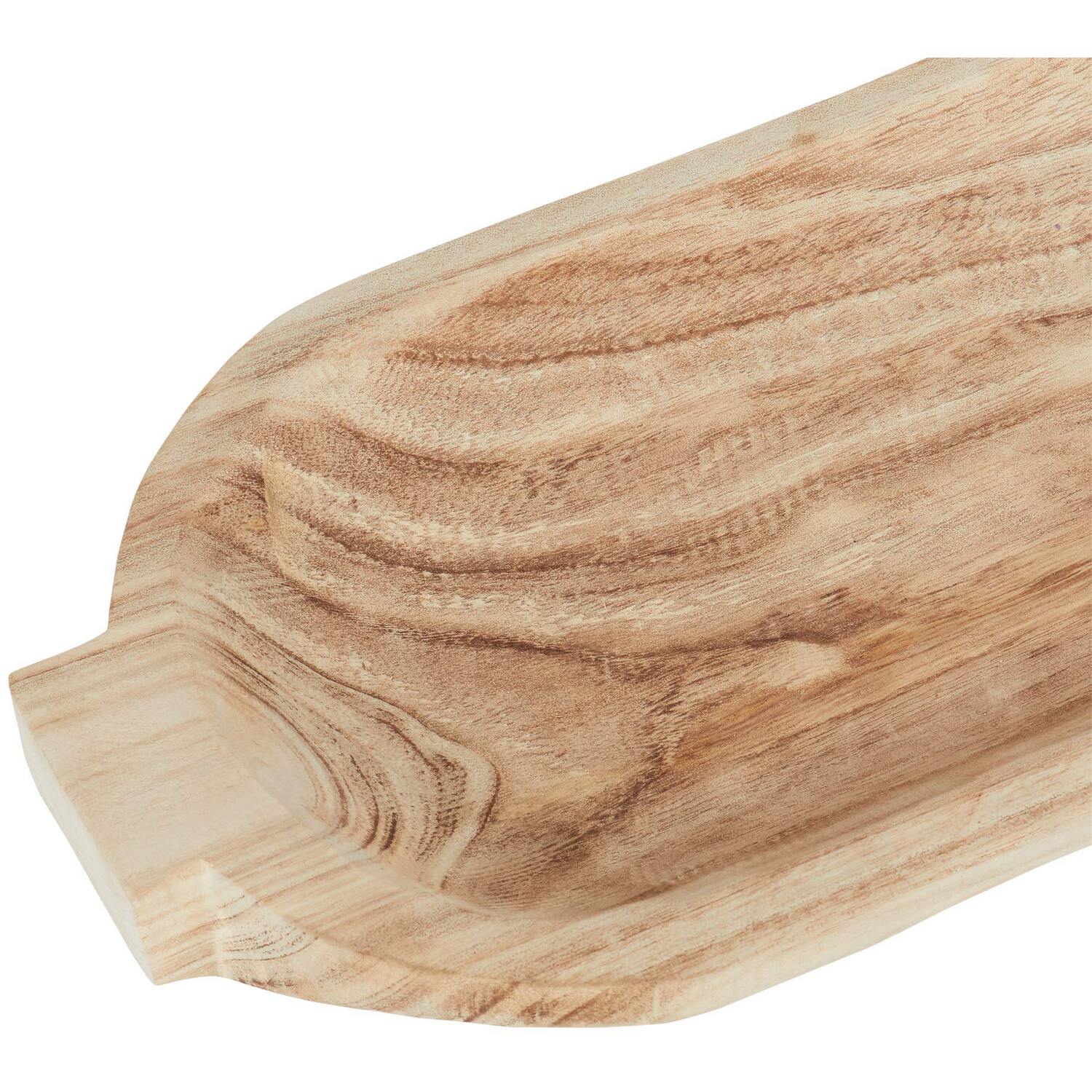 Wooden Dough Display Bowl - Natural Image 3