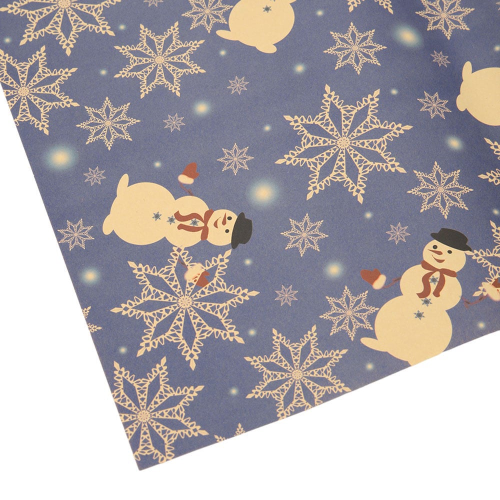 Living and Home Christmas Rustic Kraft Wrapping Paper Sheets 76 x 50cm 10Pack Image 4