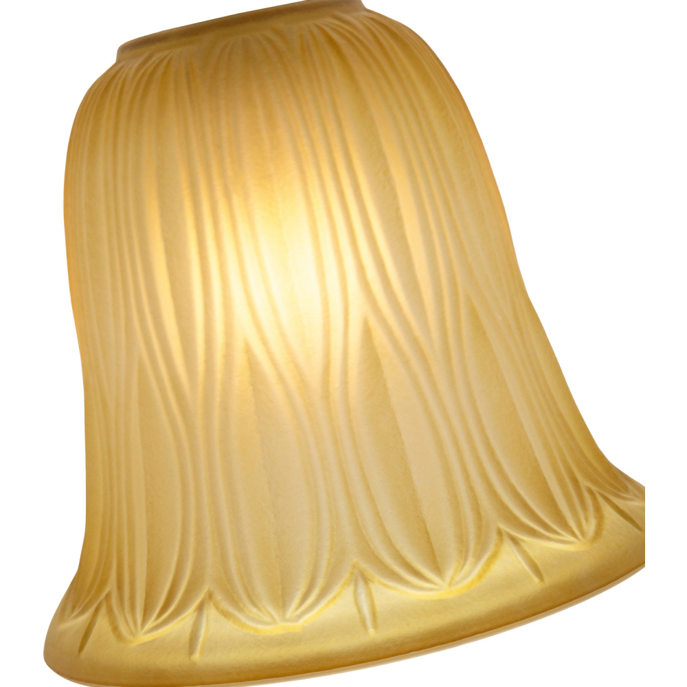 Happy Homewares Amber Etched Glass Shade 2 Pack Image 4