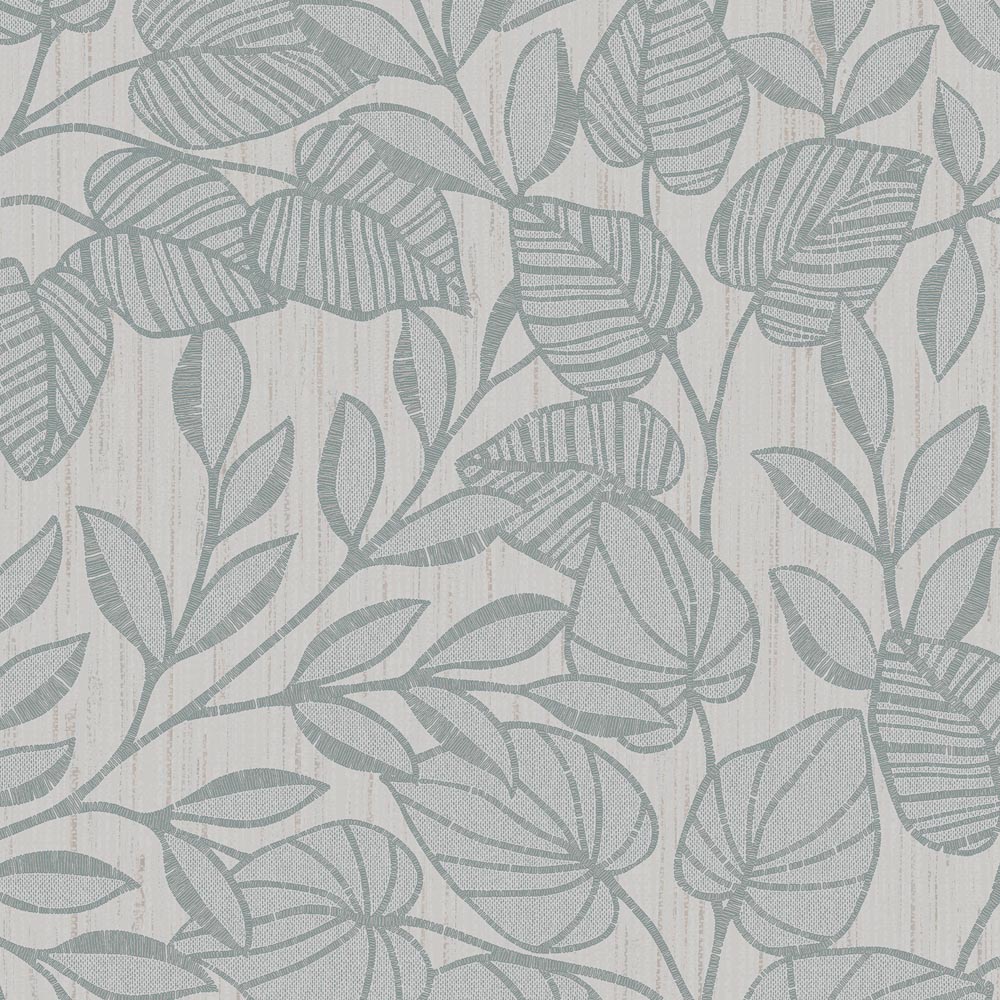 Superfresco Linden Leaf Trail Duck Egg Wallpaper Image 1