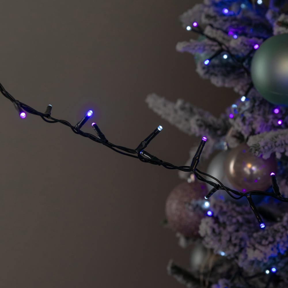 Samuel Alexander TreeBrights 500 Blue Purple and White LED Multi-Function Green String Light 13m Image 2