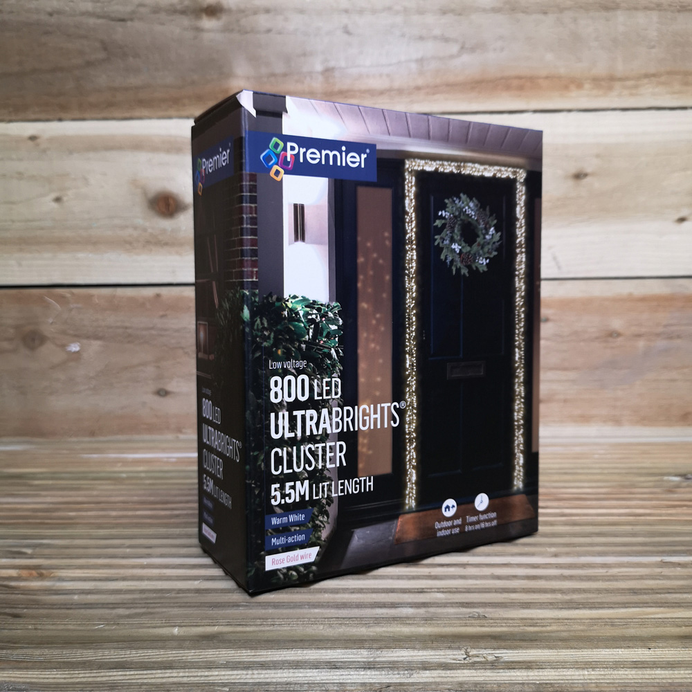 Premier UltraBrights 800 Warm White LED Multi-Function Rose Gold Cluster Light 5.5m Image 5