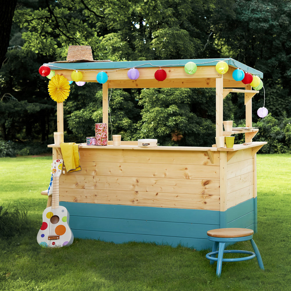 Soulet Playa 4 x 3ft Kids Wooden Market Stall Playhouse Image 5