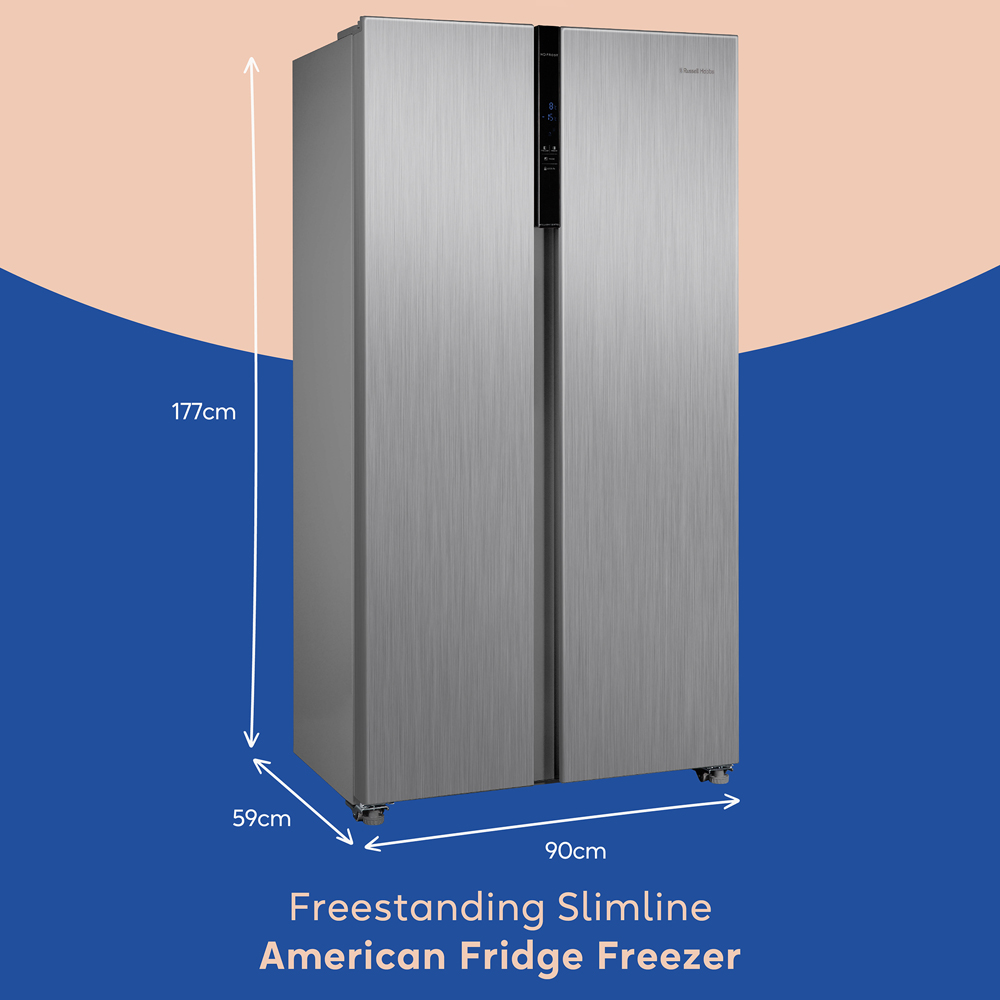Russell Hobbs RH90AFF201SS Inox 70/30 Split Frost Free 442L Fridge Freezer Image 9