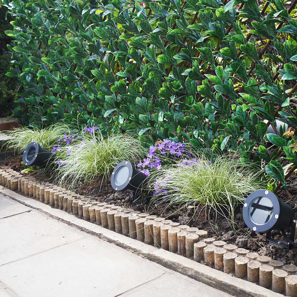 ValueLights Derwent Black Warm White Bulb Spike Light Image 7