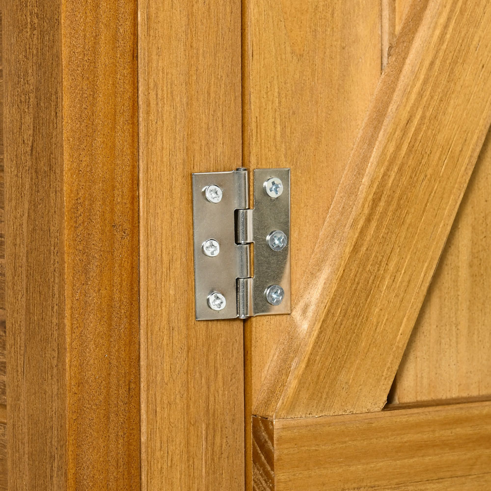 Outsunny Wooden Garden Storage Shed Cabinet with Asphalt Roof Image 4