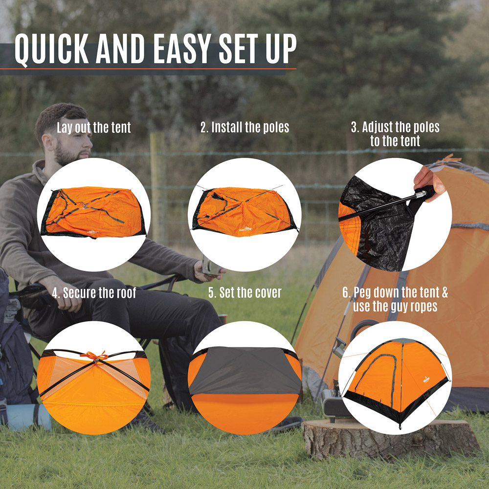 Milestone Camping Festival Dome Tent Image 4