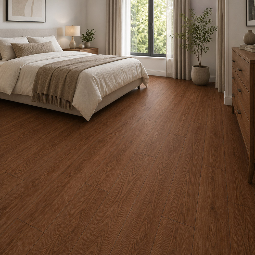 Britwall Victorian Oak Wood-Embossed SPC Vinyl Flooring 1220 x 181mm 10 Pack Image 4