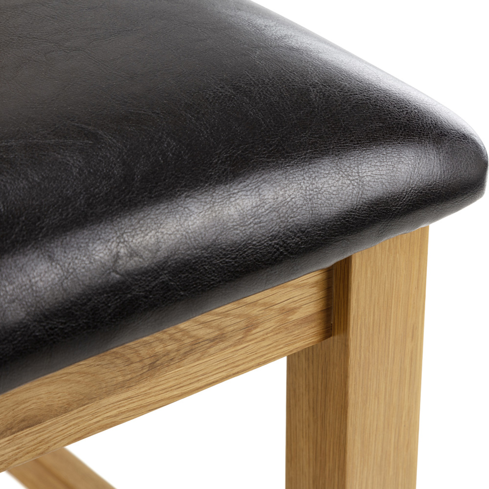 Julian Bowen Astoria 6 Seater Extending Dining Set Waxed Oak Image 7