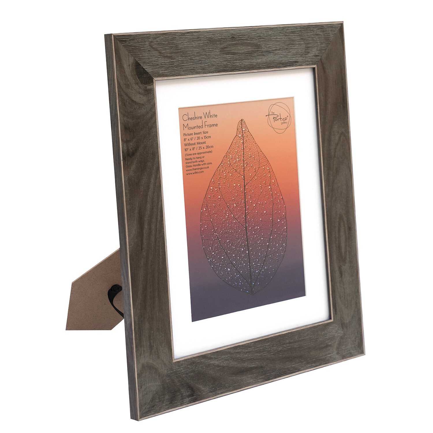 Cheshire White Mounted Frame - Brown / 8 x 6in Image 2