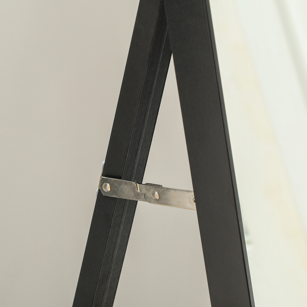 Portland Black Full Length Mirror 157 x 37cm Image 4