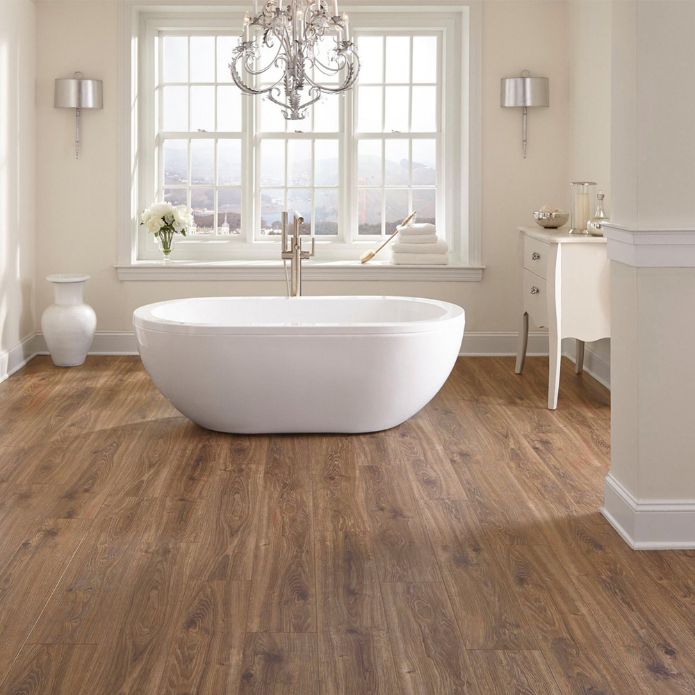Living and Home PVC Brown Wood Plank Flooring 36 Pack Image 8