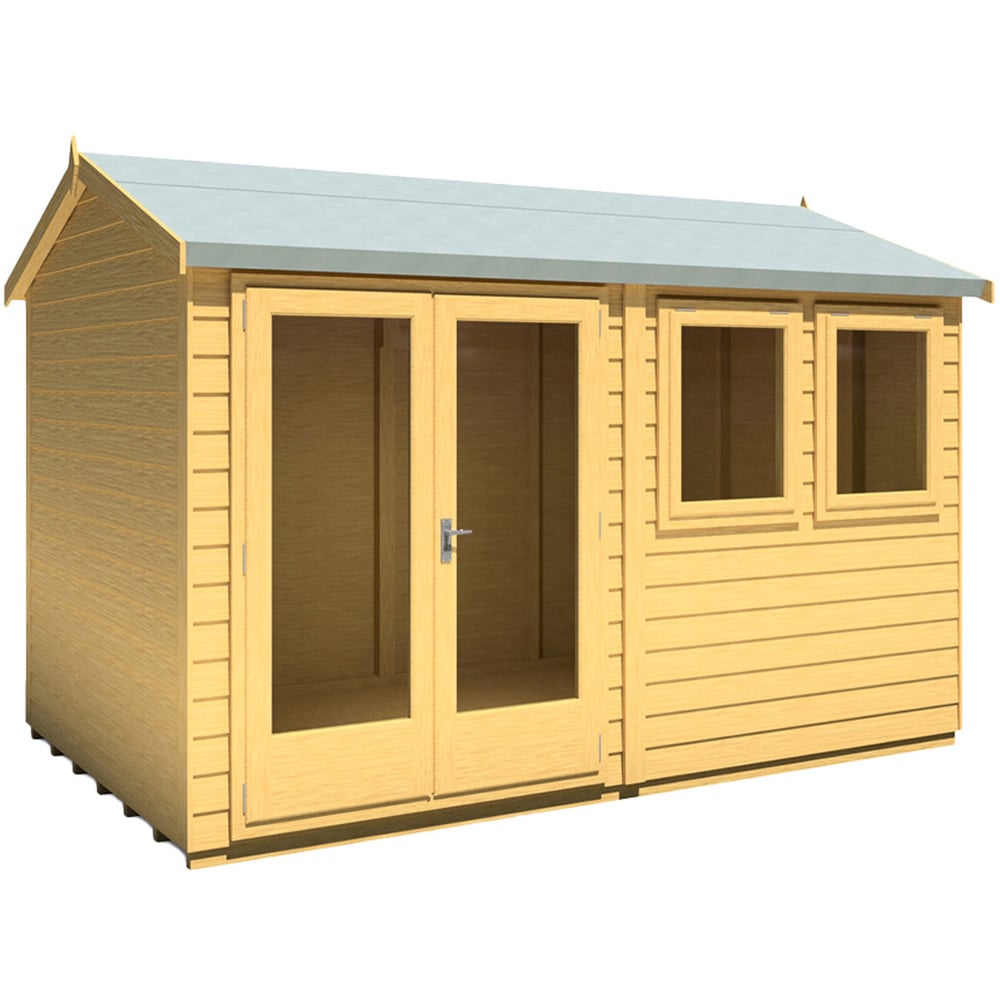 Shire 12 x 7ft Double Door Superlap Apex Garden Studio Image 1