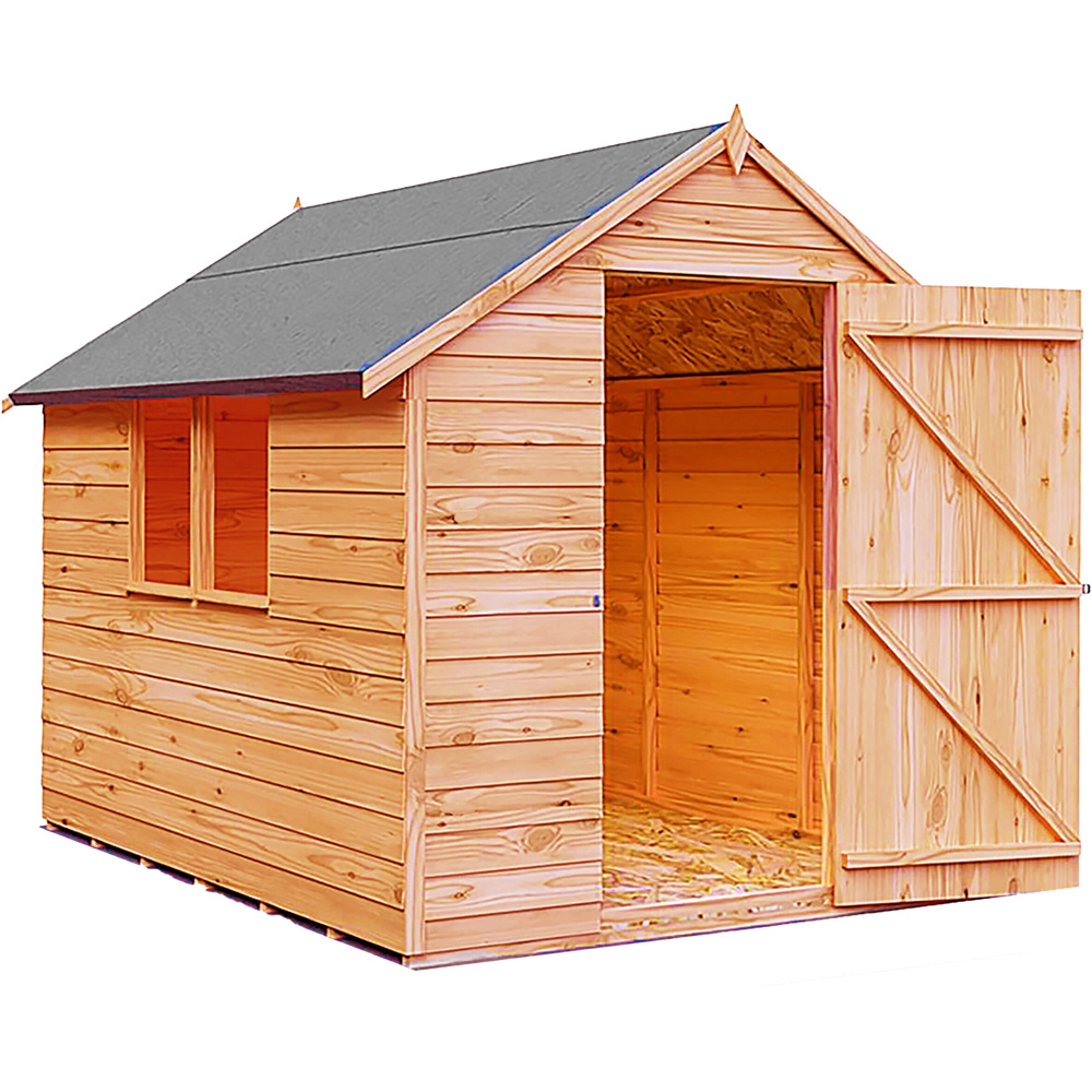 Shire 8 x 6ft Dip Treated Overlap Shed with Window Image 2