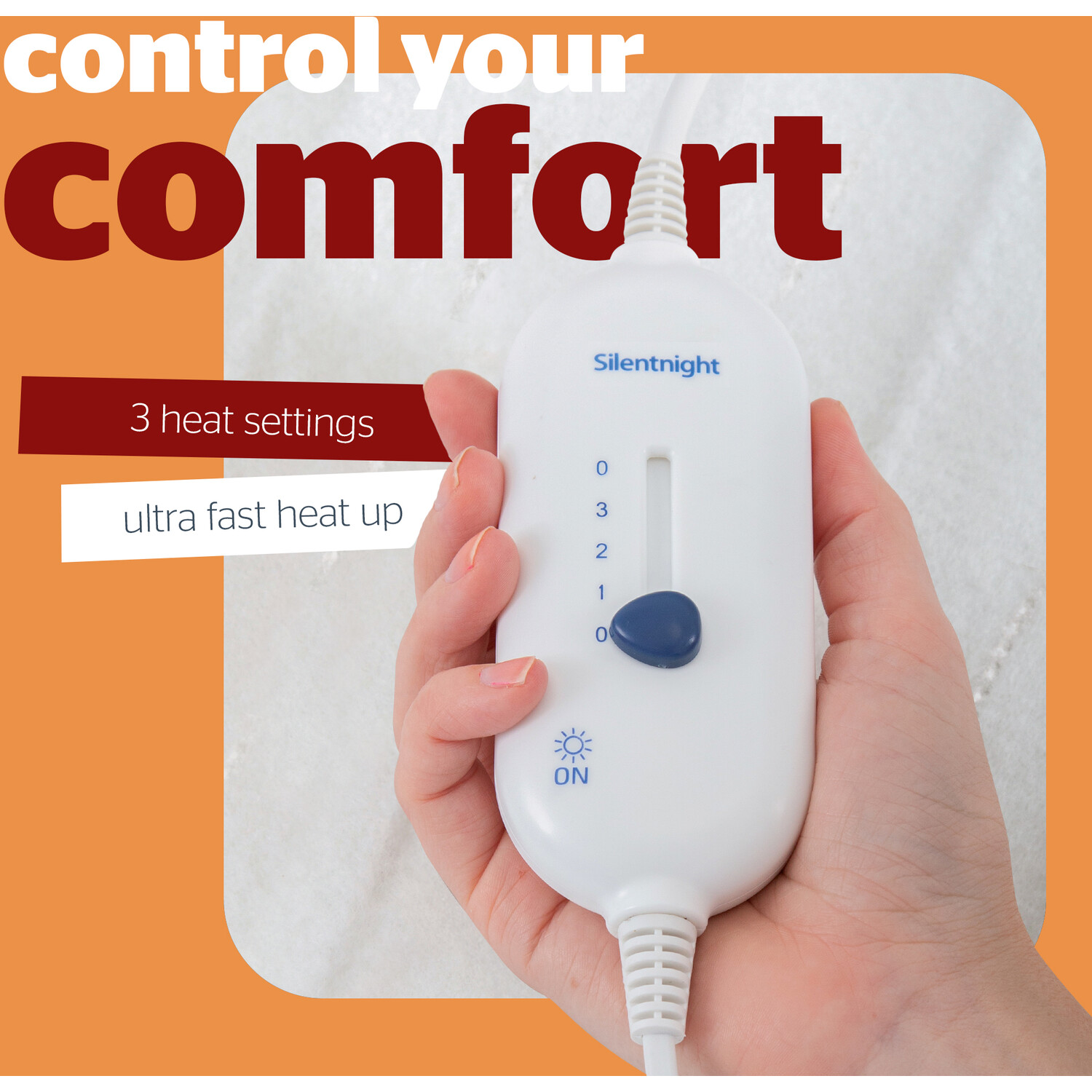 Silentnight Soft Winter Warmer Electric Blanket White Double Image 3