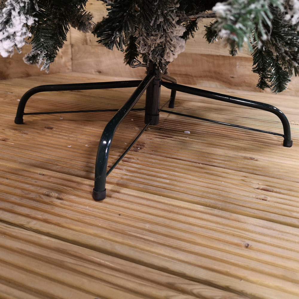 Premier Spiral Snow Flocked Artificial Christmas Tree 7ft Image 4