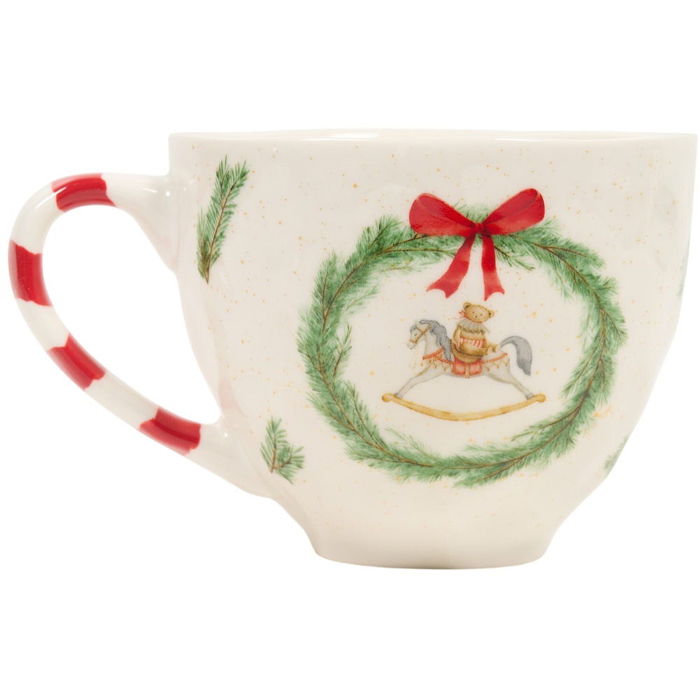 Wreath Mishapen Mug Image 3