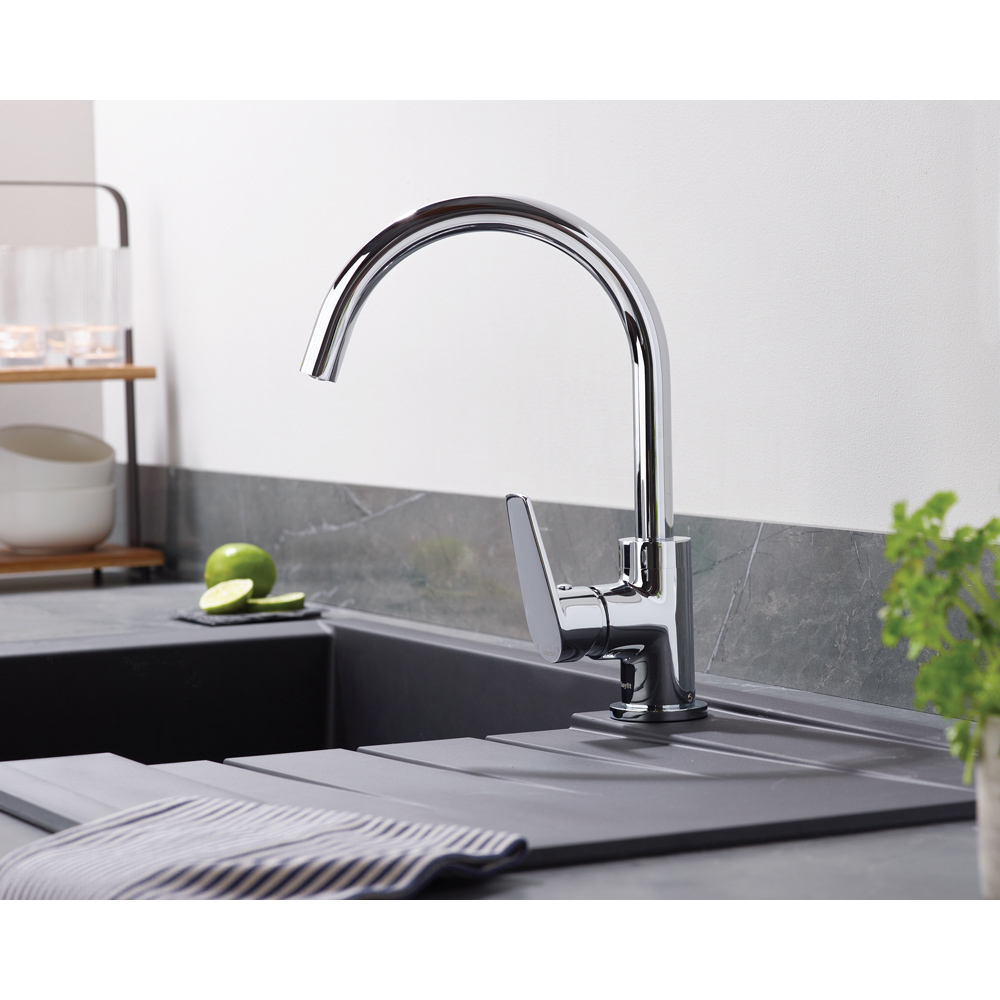 Bristan Raspberry Chrome Easyfit Kitchen Mono Sink Mixer Tap Image 6