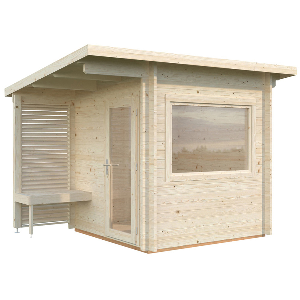 Palmako Sanna 6.8 x 6.8ft Pent Outdoor Sauna Image 3