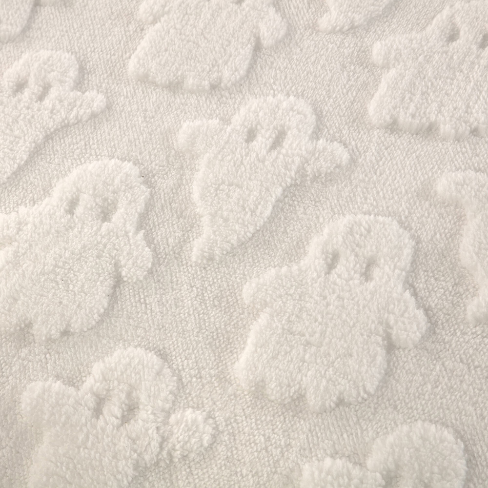 Ghosts Teddy Fleece Duvet Set White Single Image 5