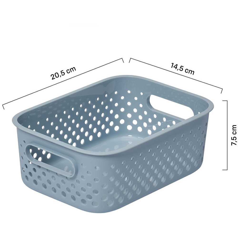 SmartStore Essence Sea Salt Small Storage Basket 1.6L 3 Pack Image 9